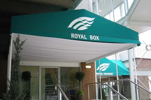 Entrance canopies - Royal box