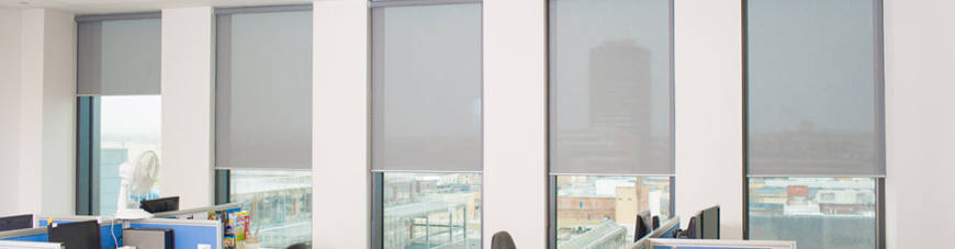 Commercial electric blinds image