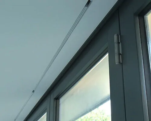 Concealed blinds over a bifold door