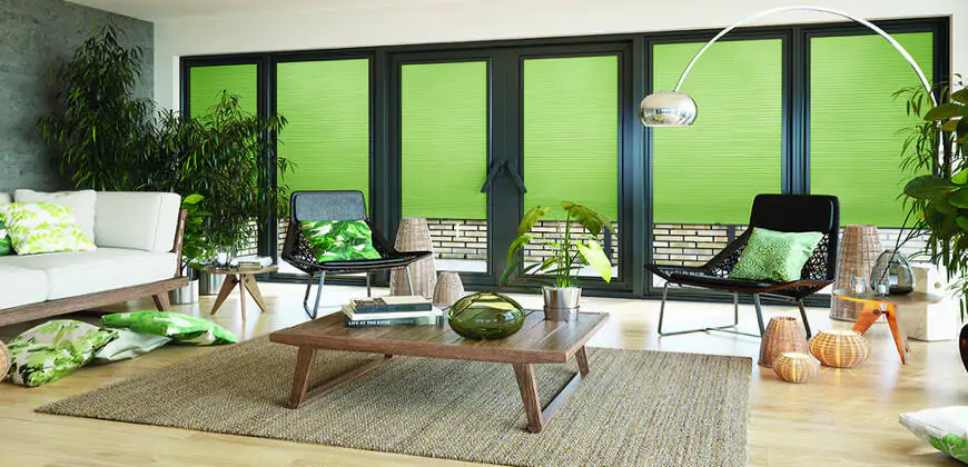 Domestic Electric Pleated Blinds