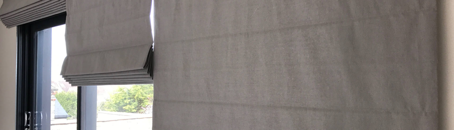 Electric Roman Blinds Supplier Visit our Surrey Showroom AQ Blinds