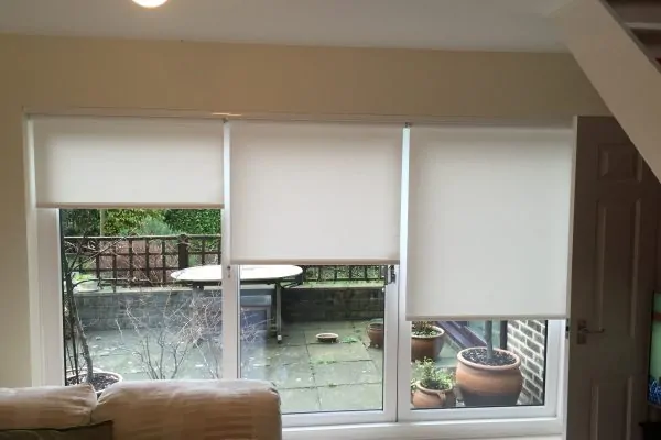 Bifold Doors Blinds - White Three
