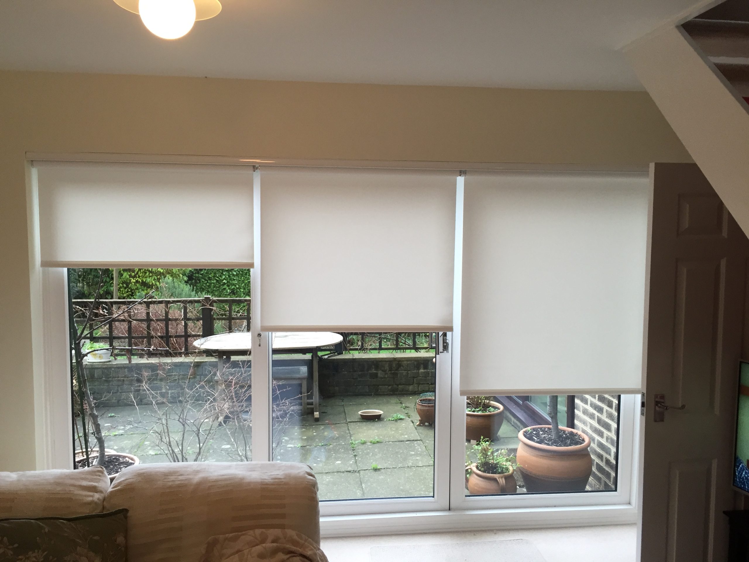 Bifold Doors Blinds - White Three