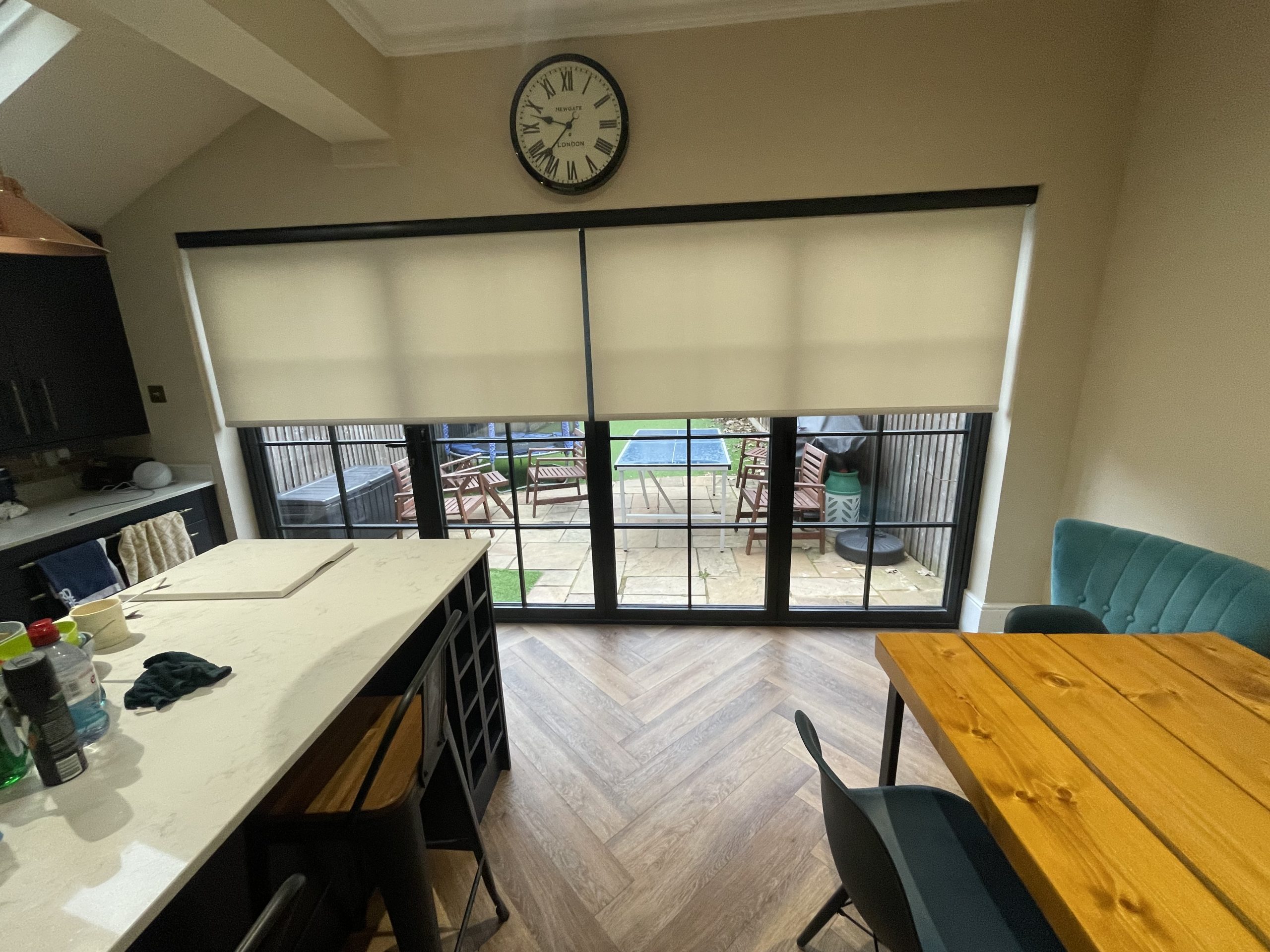 Bifold Doors Blinds - Cream