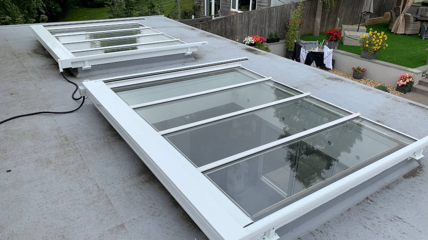 Over-glass Awning Installation in Worthing, Sussex 1