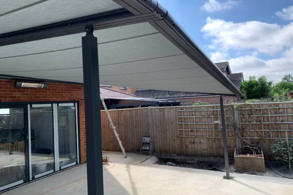 Pergola awning Installation in Godalming, Surrey 4