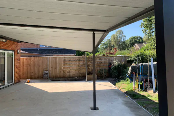 Pergola awning Installation in Godalming, Surrey 7