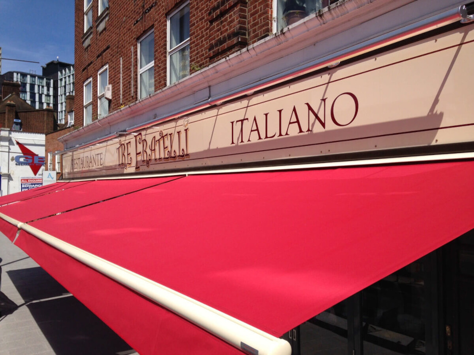 Red Fratelli Awning