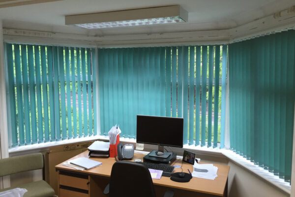 Blinds for hospitals and healthcare services including offices and other rooms