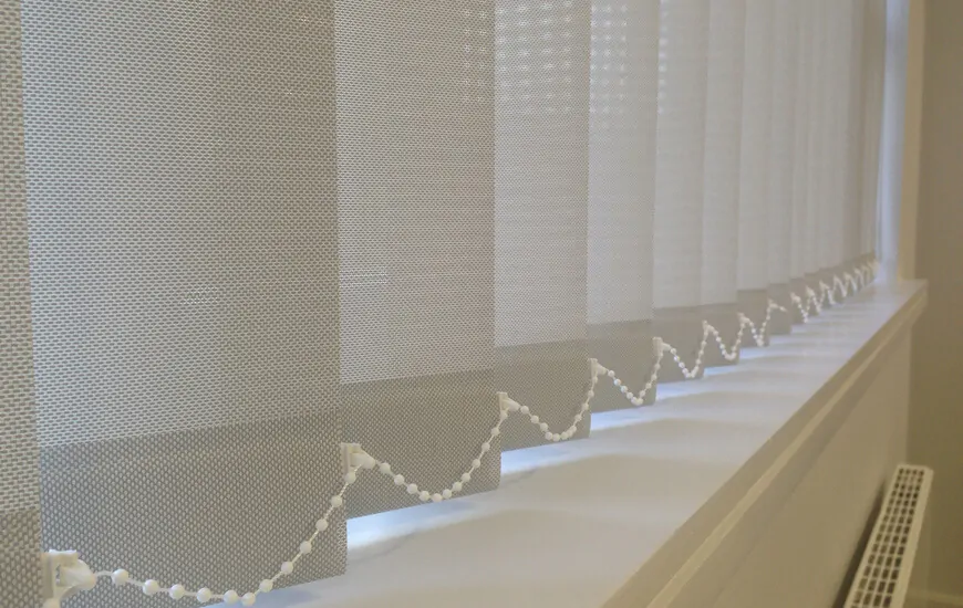 Commercial Vertical Blinds - white