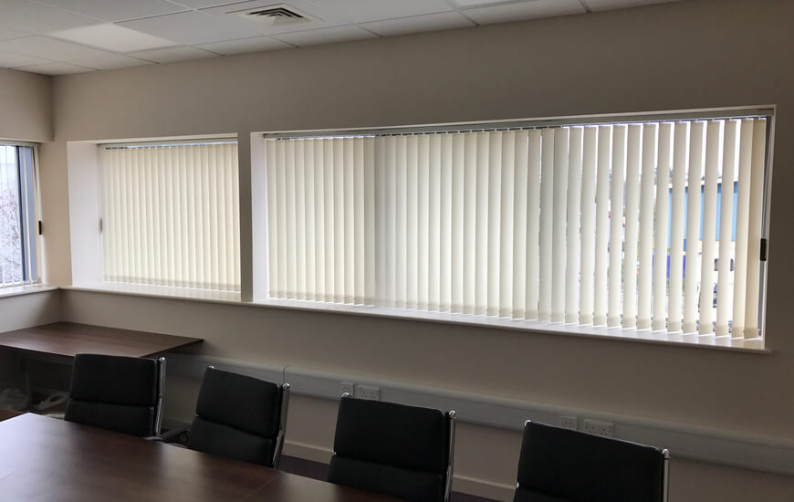 Commercial Vertical Blinds for offices