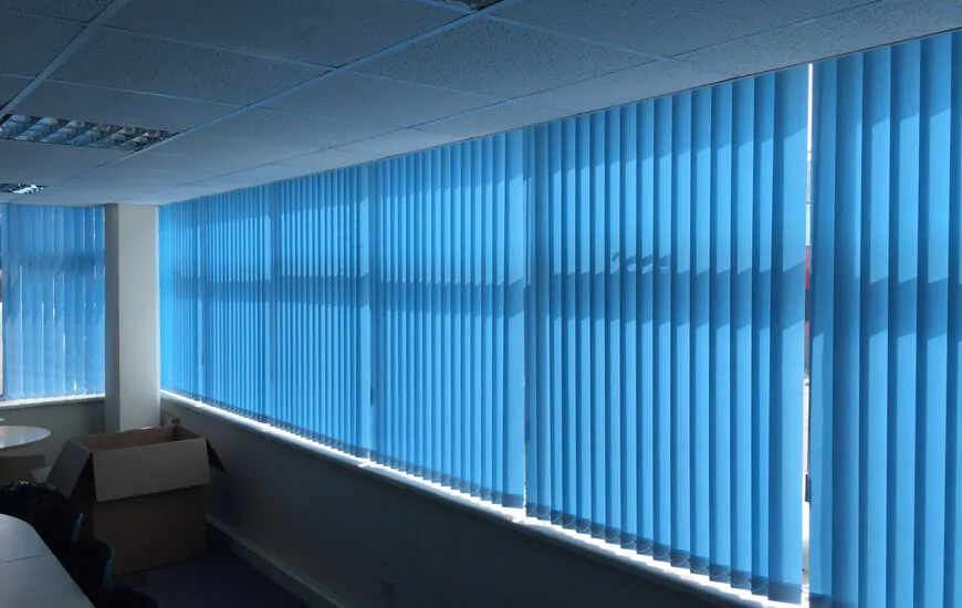 Commercial Vertical Blinds - available in a range of colours