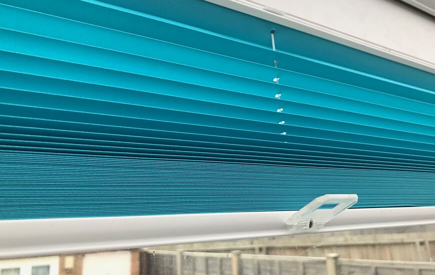 Domestic Pleated Blinds available in a range of styles and colours