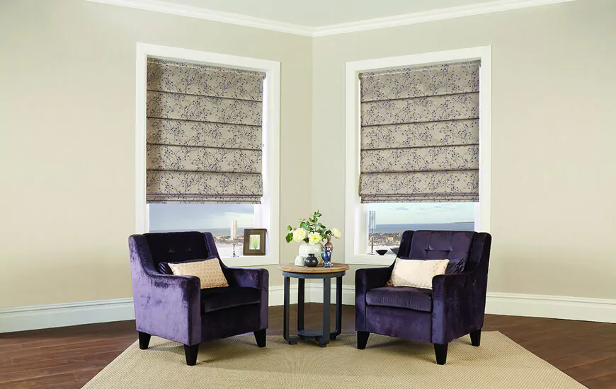 Domestic Roman Blinds for your living room