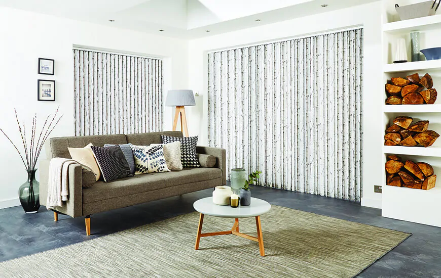 Domestic Vertical Blinds for living rooms