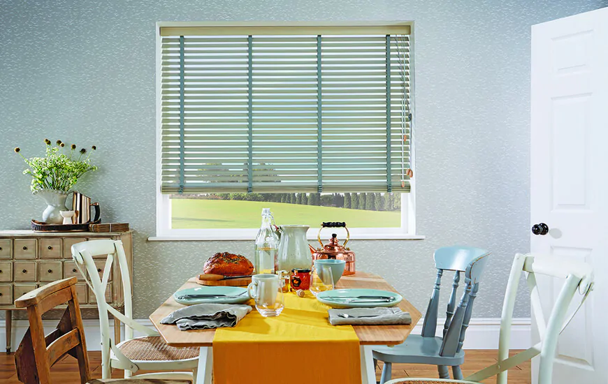 Domestic Wood Venetian Blinds for kitchens and other rooms