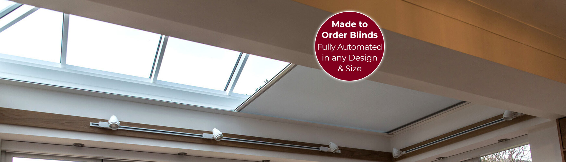 Electric Skylight Blinds with Sticker