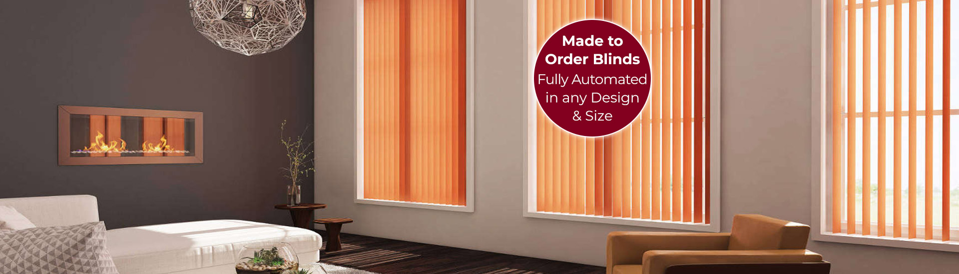 Electric Vertical Blinds with Sticker