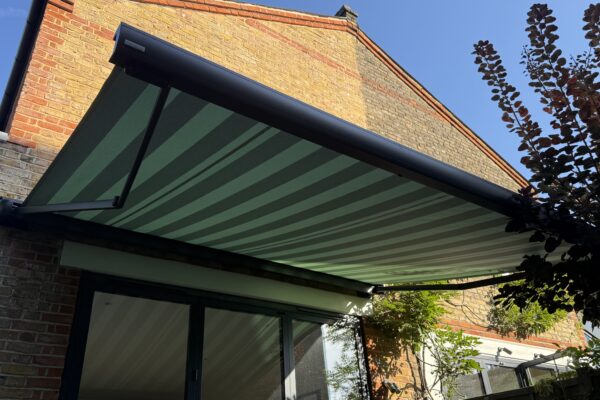 green striped MX3 awnings