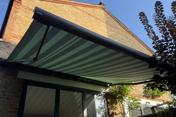 green striped MX3 awnings