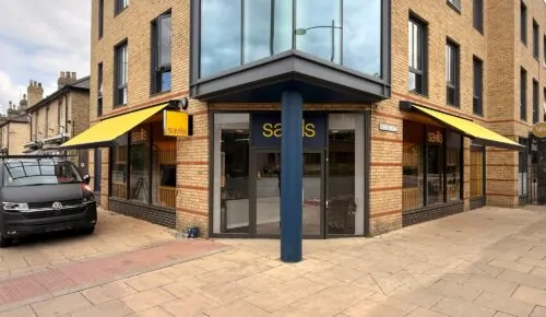 finished savills estate agents awnings