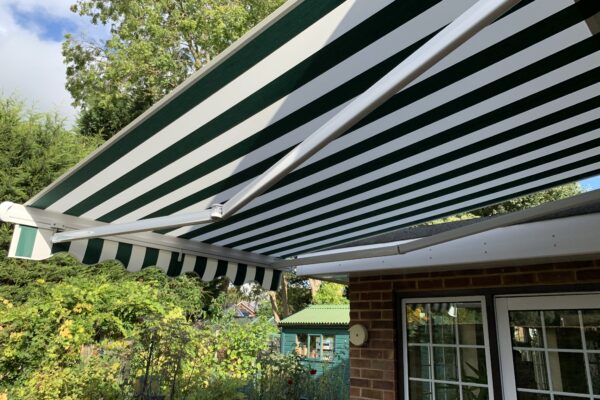 striped markilux 1600 awning